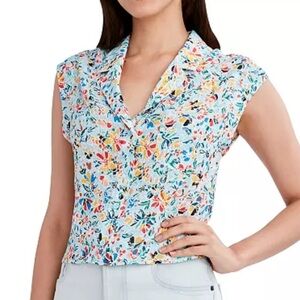 BCBGeneration - Floral Button Down Blouse